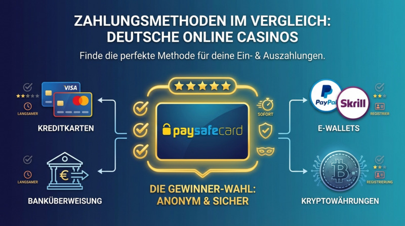 Paysafecard im Vergleich zu anderen Zahlungsmethoden